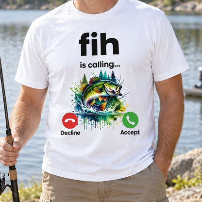 Fih Is Calling Gifts For Men, Dad, Grandpa, Friends Fishing Lovers - Personalized Shirt