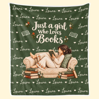 Custom Name Cozy Reading Nook Gifts for Women - Personalized Blanket