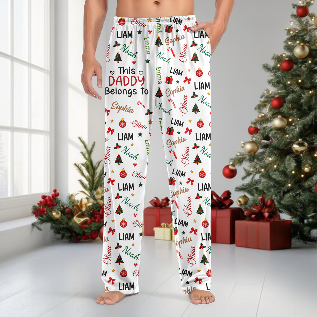 Custom Name This Mommy Daddy Belongs To Sweatpants, Unique Gift for Family LM32 670391