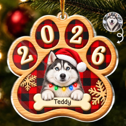Custom Pet Photo Christmas Gifts for Dog Lovers - Personalized Ornament