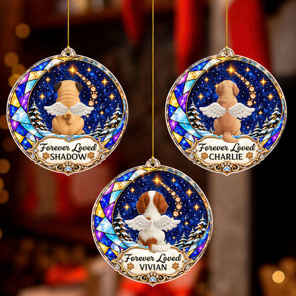 Custom Christmas Memorial Sympathy Gifts For Dogs, Cats • Until We Meet Again - Personalized Acrylic Ornament