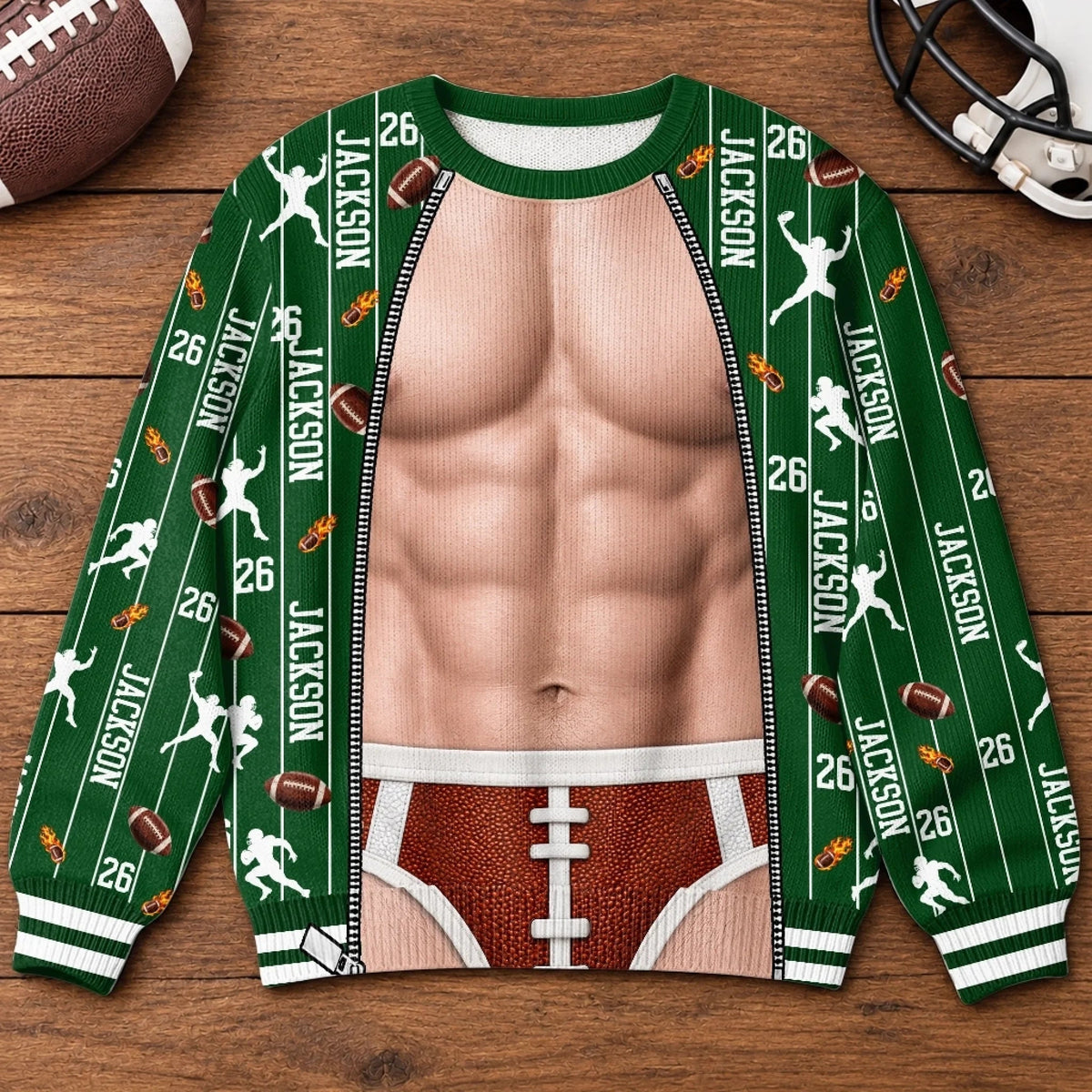 Custom Name Funny Football Gifts for Football Lovers - Personalized Sweatshirt