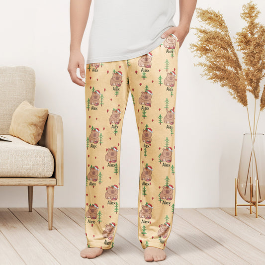 Cute Capybara Gift For Capybara Lovers - Personalized Lounge Pants