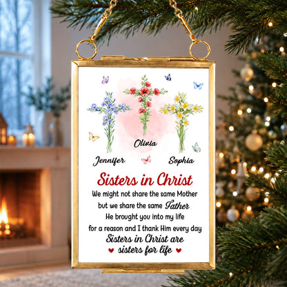 Together By Faith - Personalized Metal Frame Ornament