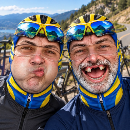 Custom Funny Mountain Biking Face Gifts for Cyclists - Personalized Ski Mask