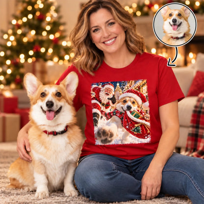 Custom Christmas Birthday Gifts For Dog Mom, Dog Lovers • Christmas Chaos - Personalized Basic T-Shirt