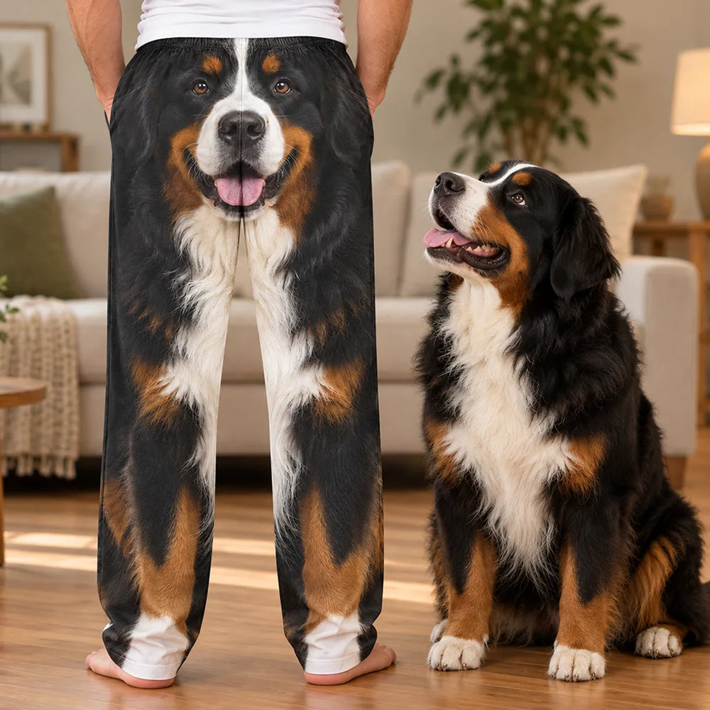 Gag Gift For Pet Lovers - Personalized Custom Photo Funny Pet Face Pajama Pants