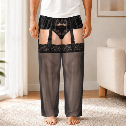 Custom Funny Garter Christmas Gifts for Men - Personalized Pajamas Pants
