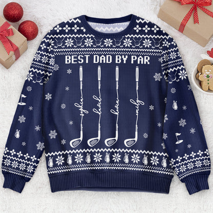 Best Dad By Par - Personalized Sweater