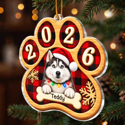 Custom Pet Photo Christmas Gifts for Dog Lovers - Personalized Ornament