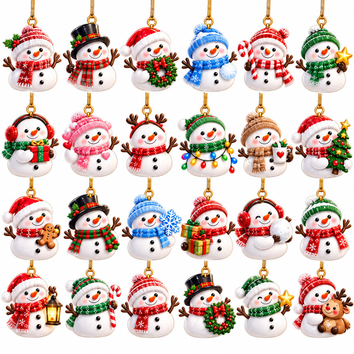 24 Days of Frosty Friends - Personalized Christmas Advent Calendar