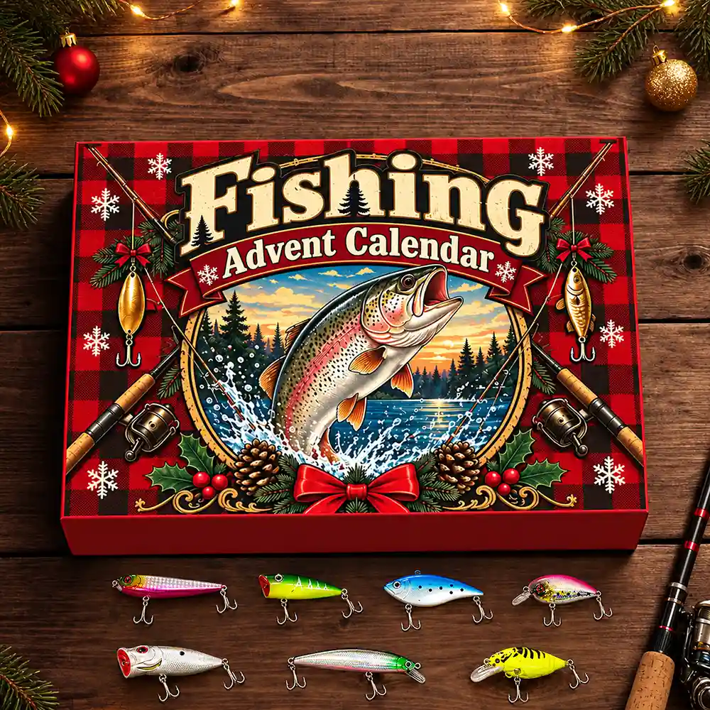 Squishy Fishing Gift For Husband And Son, Daughter - Christmas Countdown Advent Calendar