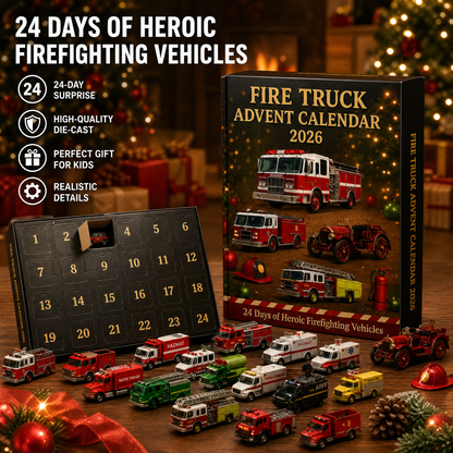 Fire Truck Advent Calendar 2026 - 24 Days of Heroic Firefighting Vehicles