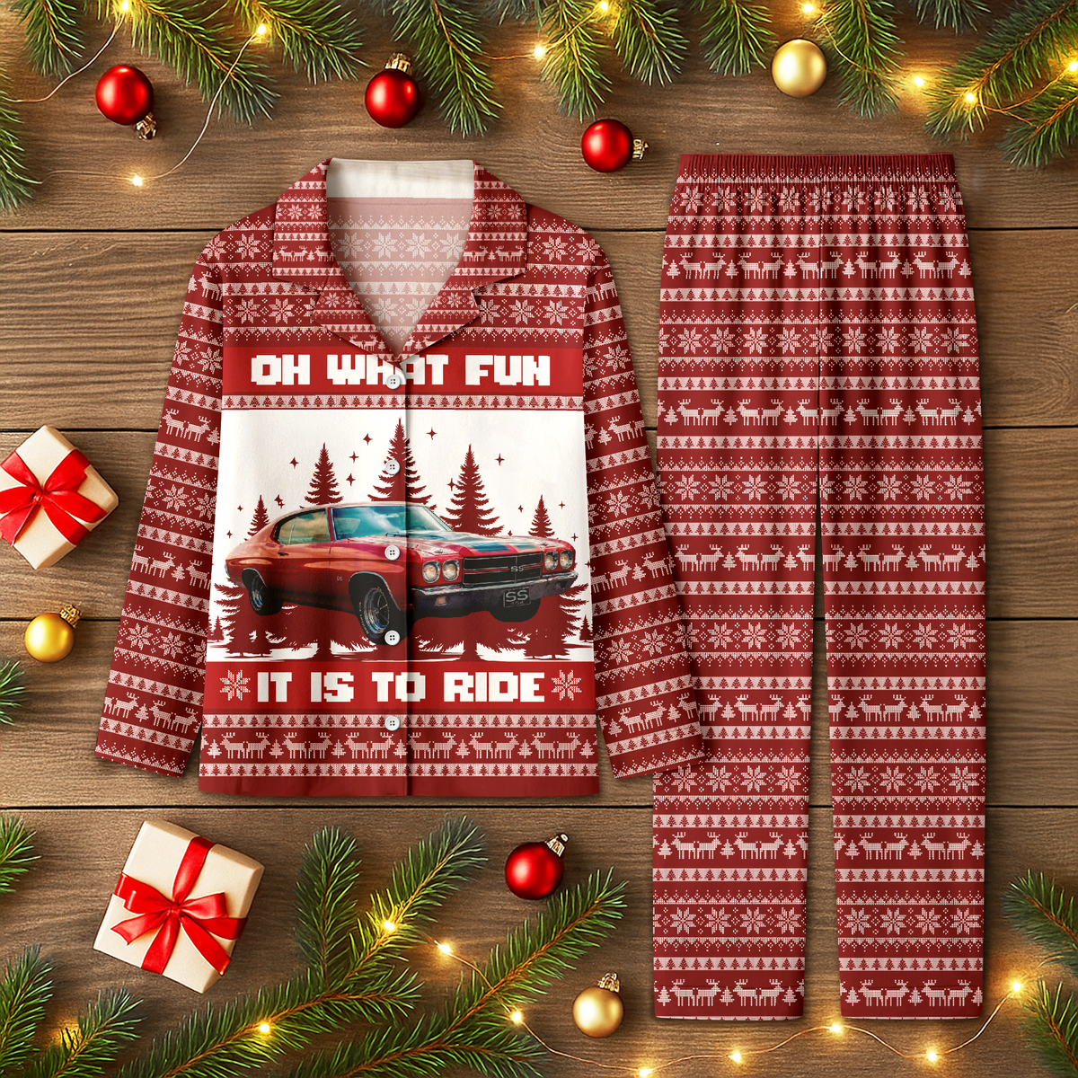 Dth Custom Car Photo Oh What Fun It Is To Ride Pajamas Th10 896017