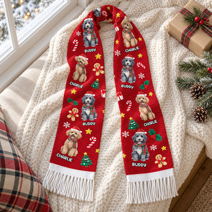 Wrapped In Puppy Love - Personalized Scarf