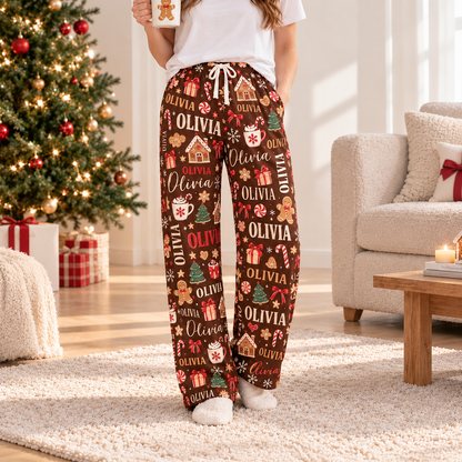 Custom Name Christmas Pajama Pants TH10 171417