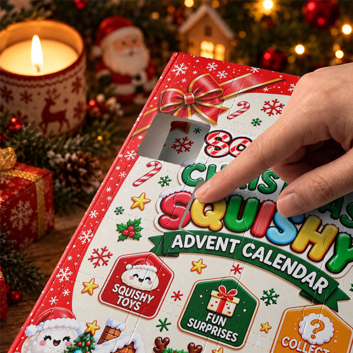24 Days  Of Squishy Magic - Personalized Christmas Advent Calendar