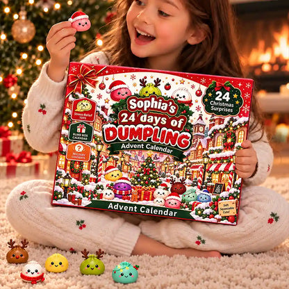 Squishy 24 Days Of Dumpling Festive Gift For Kids - Personalized Christmas Countdown Advent Calendar