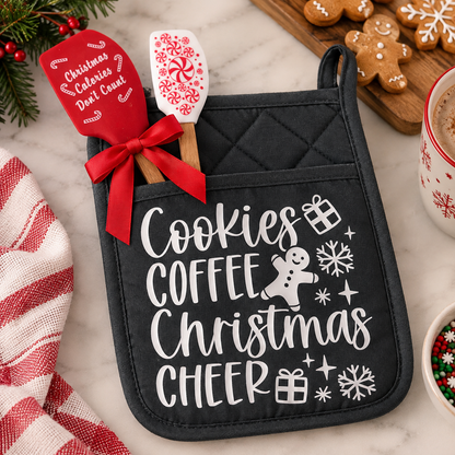 Personalized Sweet Christmas Wishes Cheer Potholder, Christmas Cookie Gift LM32 670539