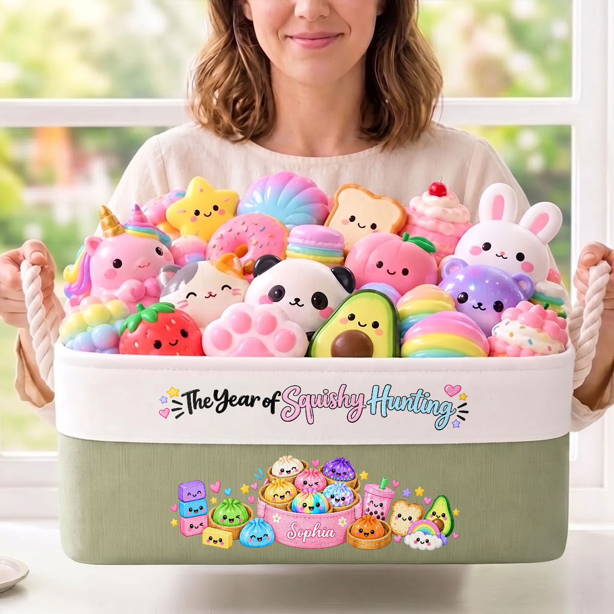 The Year Of Squishy Hunting - Personalized Storage Basket