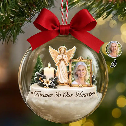 Memorial Sympathy Gifts - Personalized Custom Photo I'm Always With You 3D Acrylic Ball Ornament