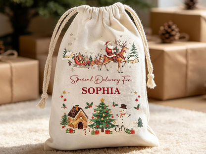 Custom Name Special Delivery For Your Kid Christmas Sacks TH10 171459