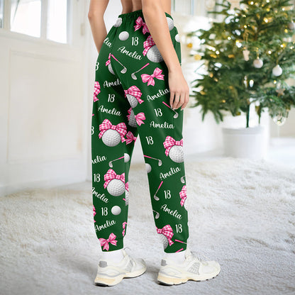 Personalized Coquette Bow Golf Sweatpants Gift For Her HA75 919488