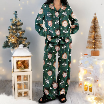 Custom Face Cute Best Dad Ever Christmas Pajamas LM32 895747