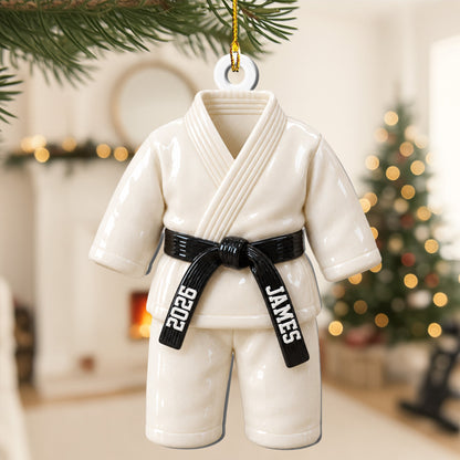 Karate Kid - Custom Name Belt & Name - 3D Printed - Personalized Ornament