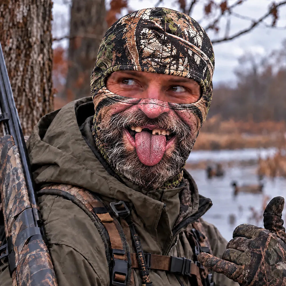 Gag Gift For Men Who Love Hunting, Hunter, Friend - Personalized Funny Realistic Buck, Turkey Head Balaclava Face Mask