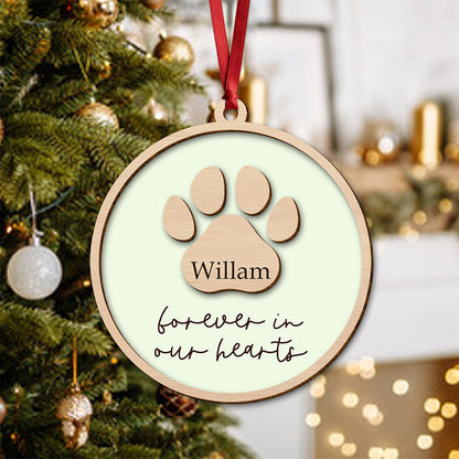 Personalized Pet Memorial Wooden Ornament, Christmas Keepsake Gift For Pet Lovers LM32 670373