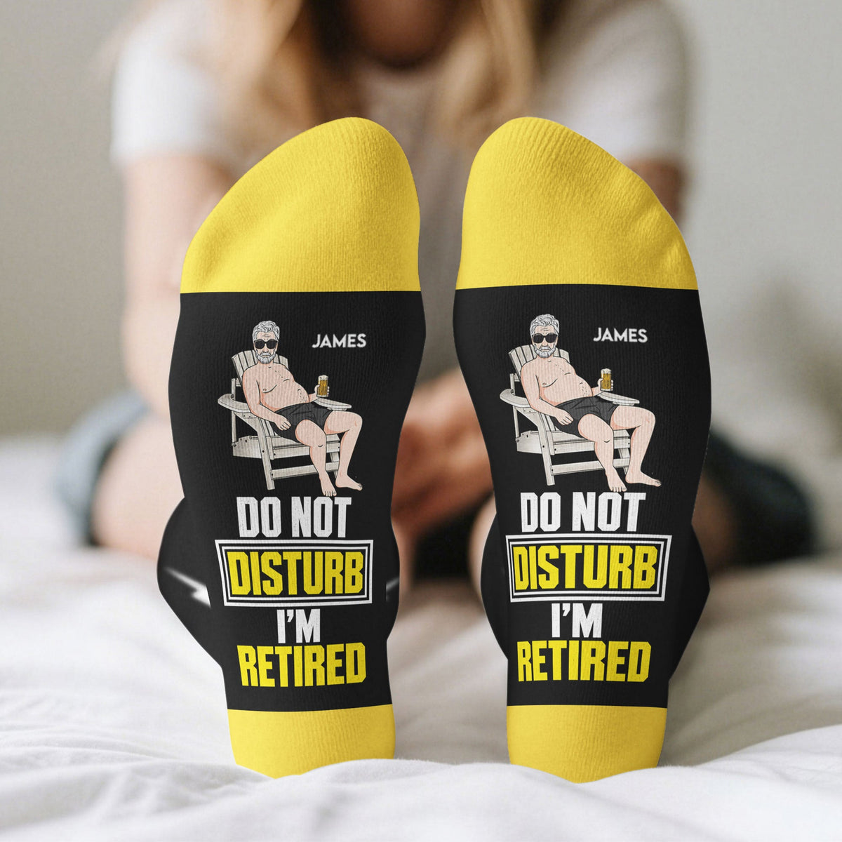 Funny Socks Gifts For Retirement - Personalized Socks
