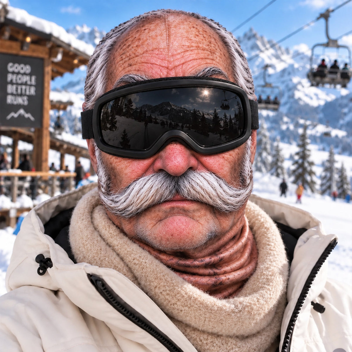 Personalized Funny Human Ski Mask Gift For Ski Lovers, Born For The Slopes HO82 903870