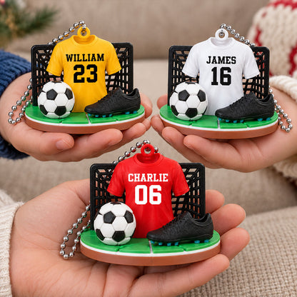 Soccer Player Soccer Team Uniform - Personalized 3D Ornament - Gift For Soccer Lovers, Soccer Team