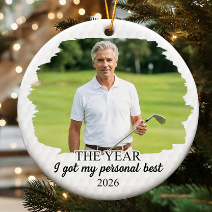 The Year With My Golf Memories - Personalized Ornament