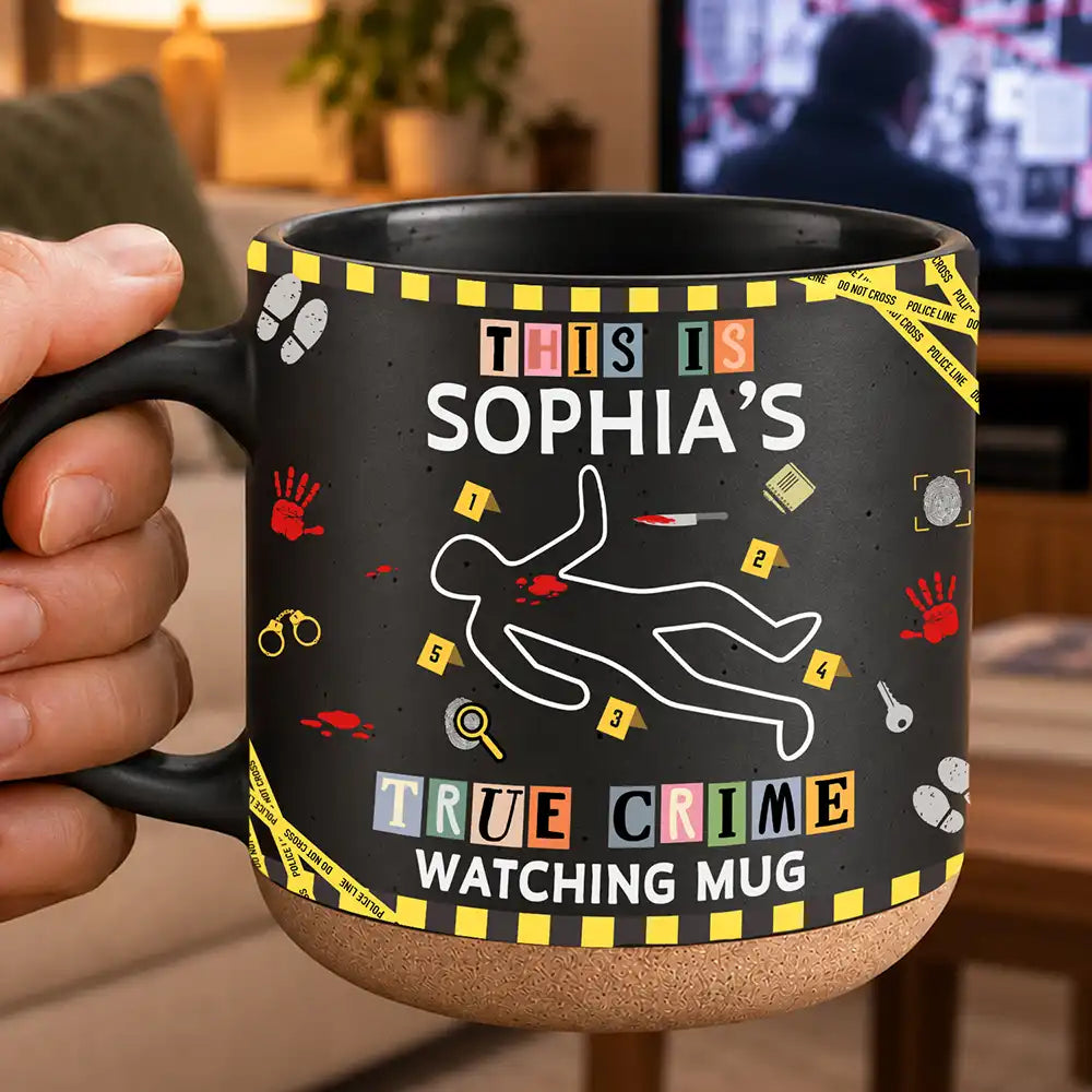 Gift For True Crime Lovers - Personalized Binge Watching Pottery Mug