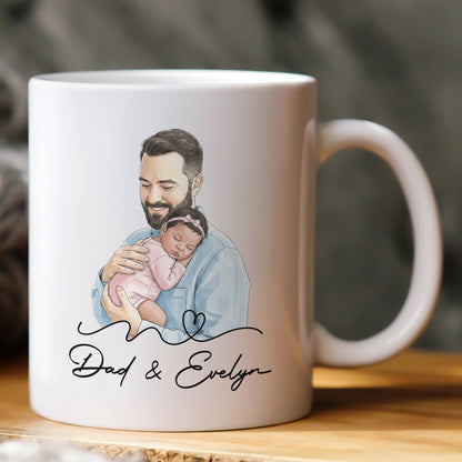 The Moment You Became My Dad Father's Day Gift For New Dad, Husband - Personalized Mug