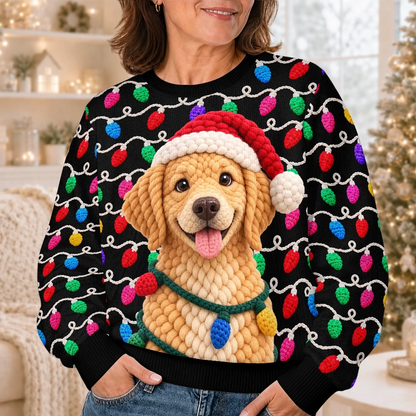 Custom Pet Photo Christmas Gifts for Dog Lovers - Personalized Sweatshirt