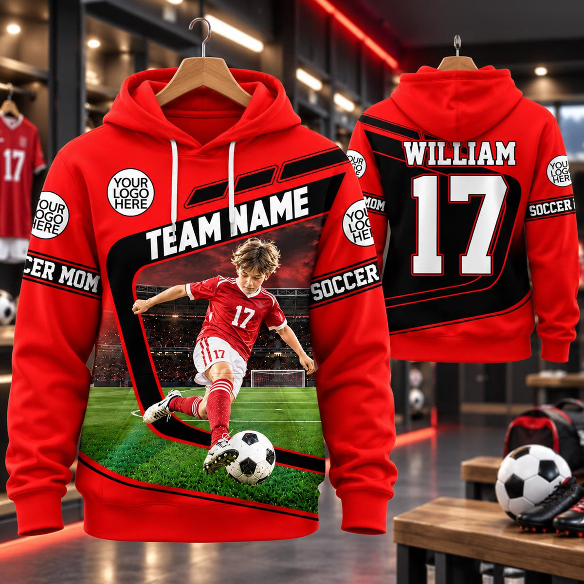 Personalized All Over Print Shirt Soccer - Gift For Soccer Lovers NA04
