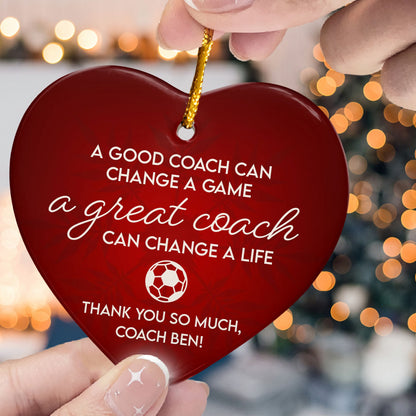 Personalized Coach Ornament, Thank You Coach Christmas Gift, Sports Team Keepsake