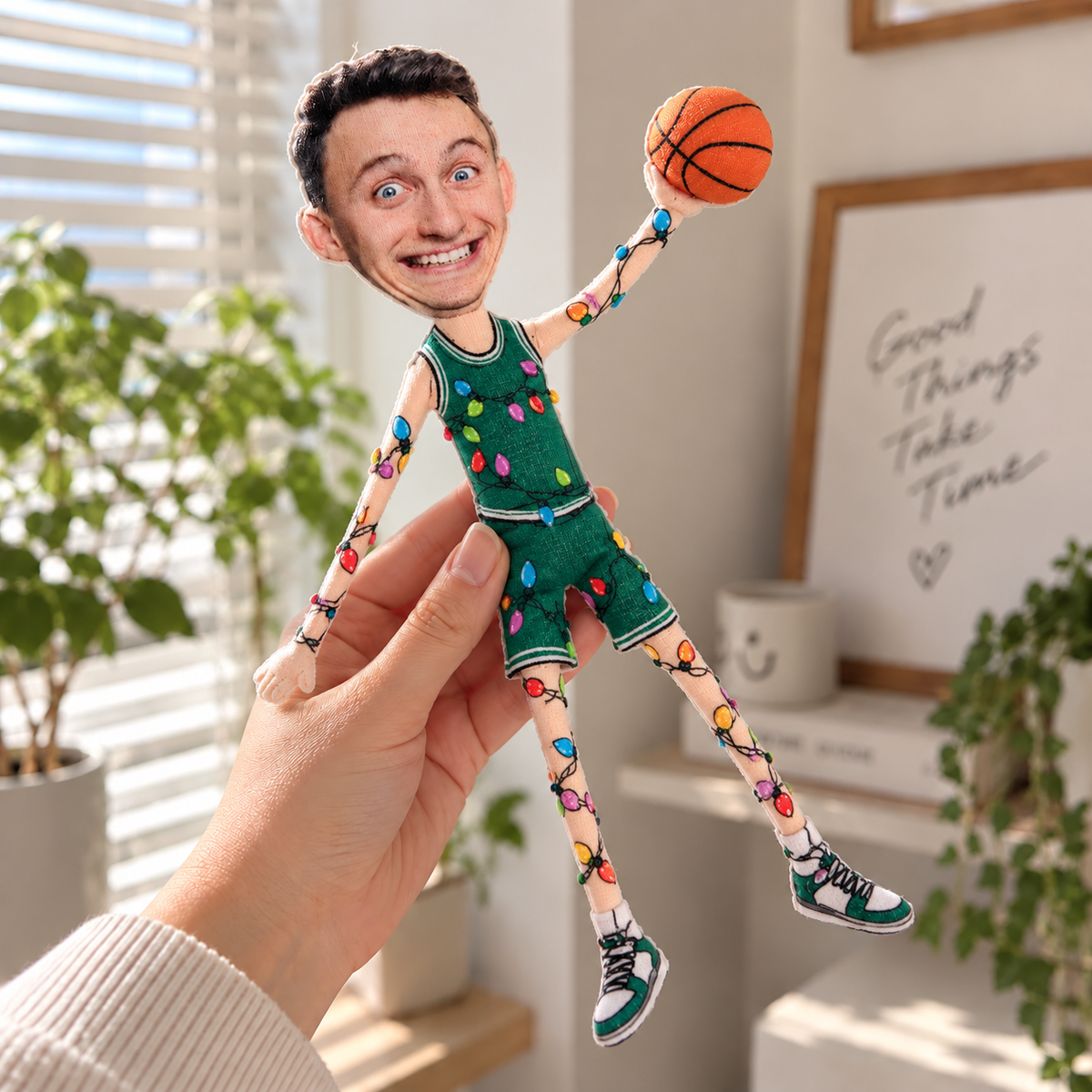 Custom Photo Poseable Body Mini Me Doll - Custom Ugly Dolls Gifts for Basketball Players HA75 919580