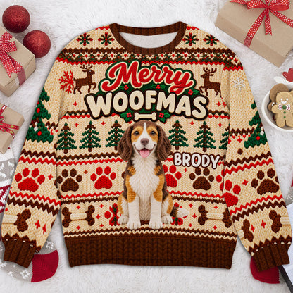 Happy Pawliday - Personalized All-Over-Print Sweatshirt