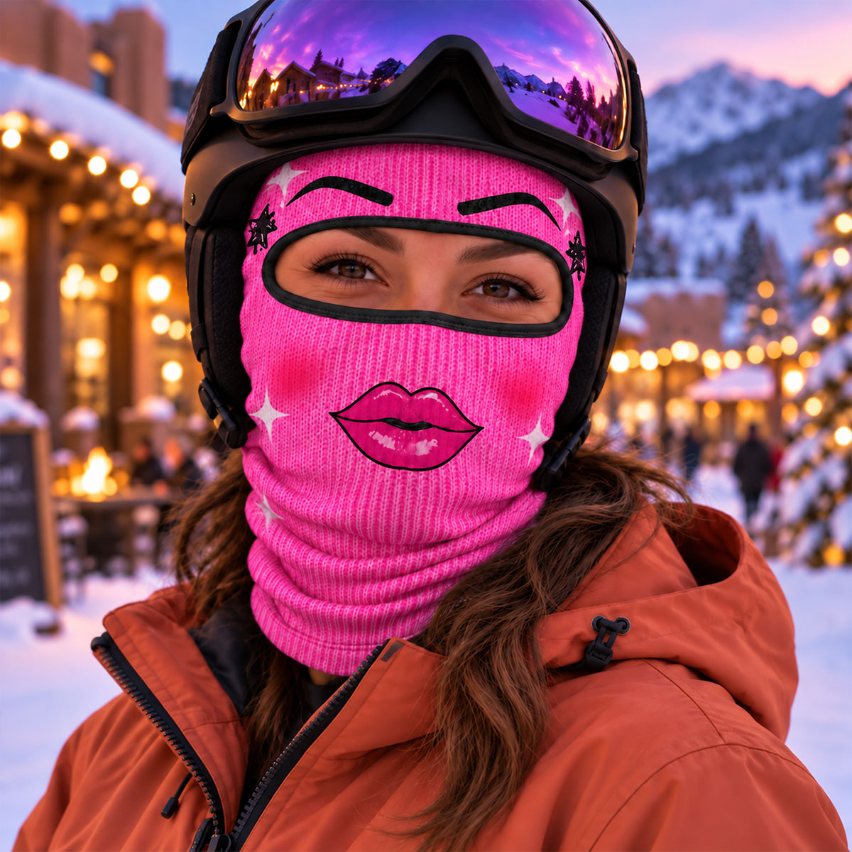 Funny Pink - Personalized Ski Mask
