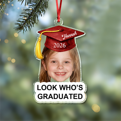Custom Photo Childhood Look Who's Graduated Acrylic Ornament TH10 171283