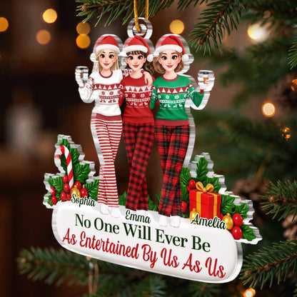 Custom Name Funny Christmas Gifts for Women - Personalized Ornament