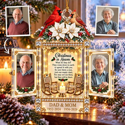 Christmas In Heaven - Personalized Memorial Ornament For Christmas NA04