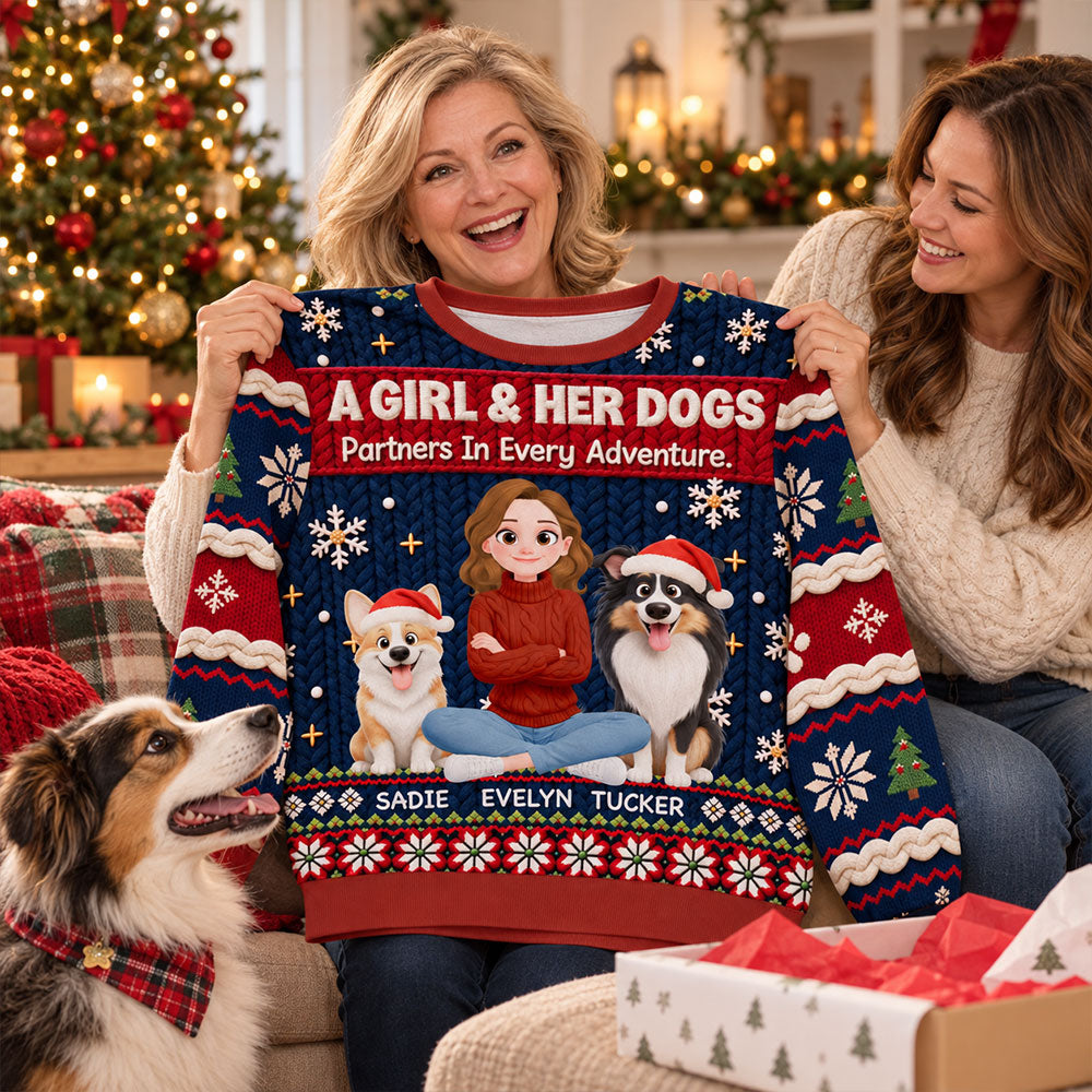 Partners In Every Adventure - Personalized All-Over-Print Sweatshirt