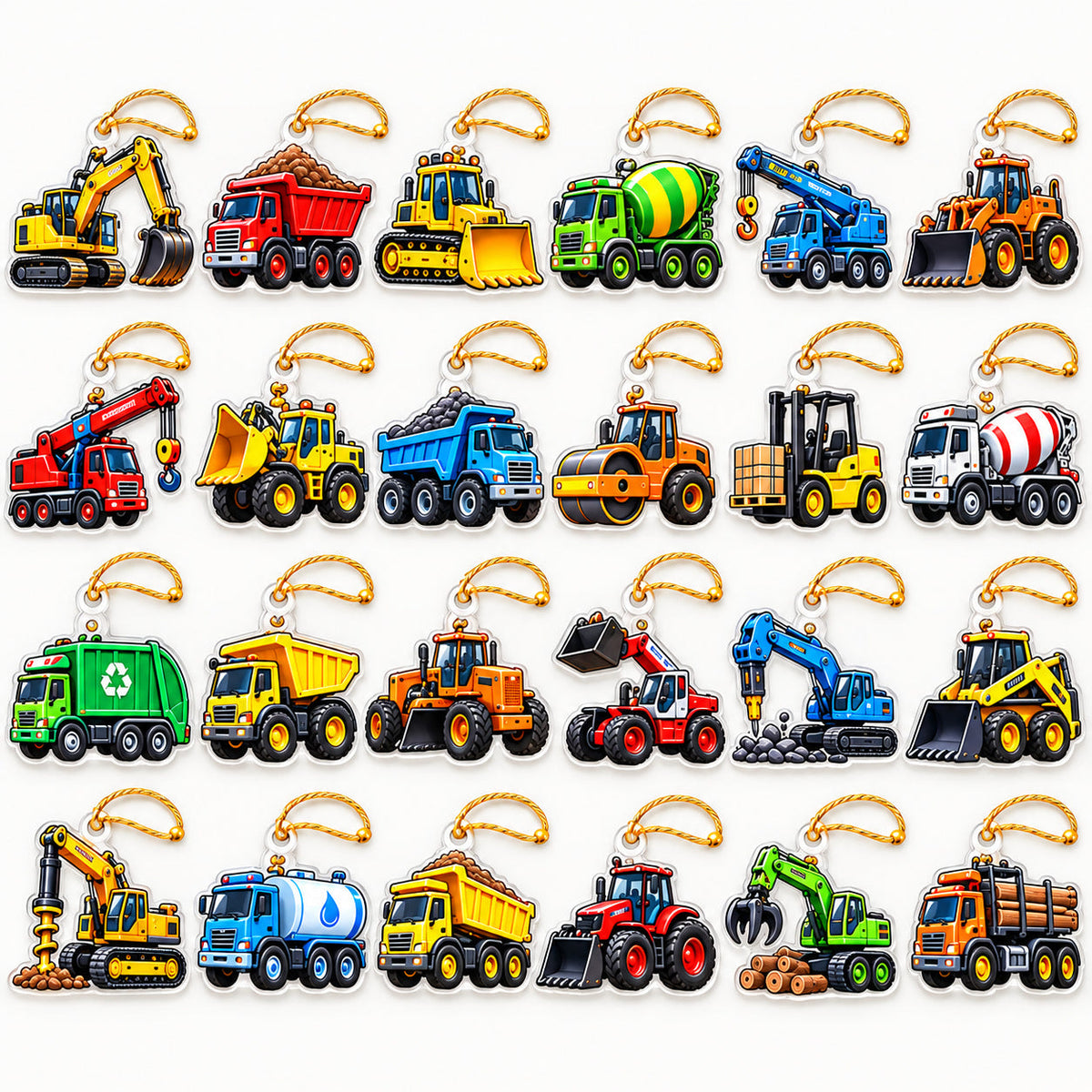 Building Up to Christmas: 24 Days of Big Rigs - Personalized Christmas Advent Calendar