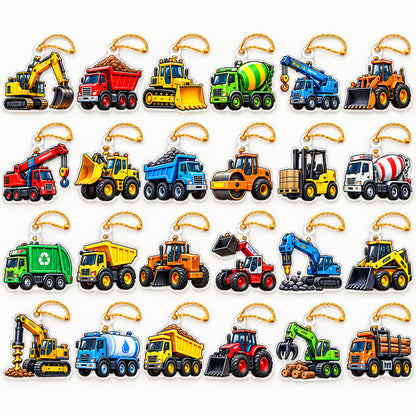 Building Up to Christmas: 24 Days of Big Rigs - Personalized Christmas Advent Calendar