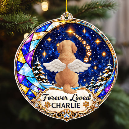 Custom Christmas Memorial Sympathy Gifts For Dogs, Cats • Until We Meet Again - Personalized Acrylic Ornament
